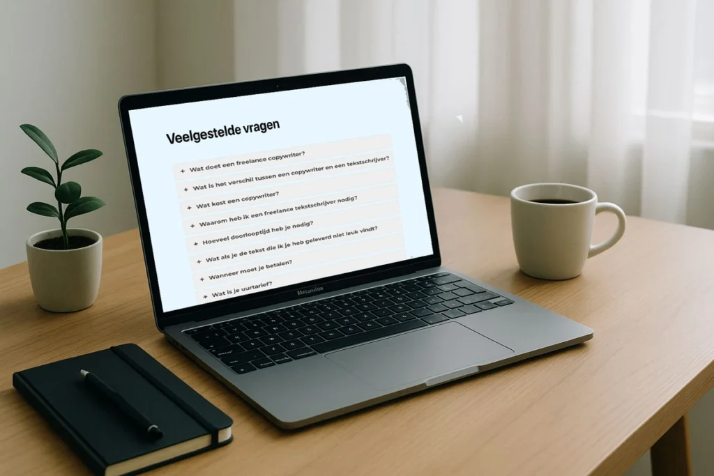 veelgestelde vragen over freelance copywriter en copywriter dienst website teksten