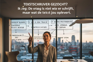 Strategische tekstschrijver brengt copy rendement en conversie optimalisatie in kaart